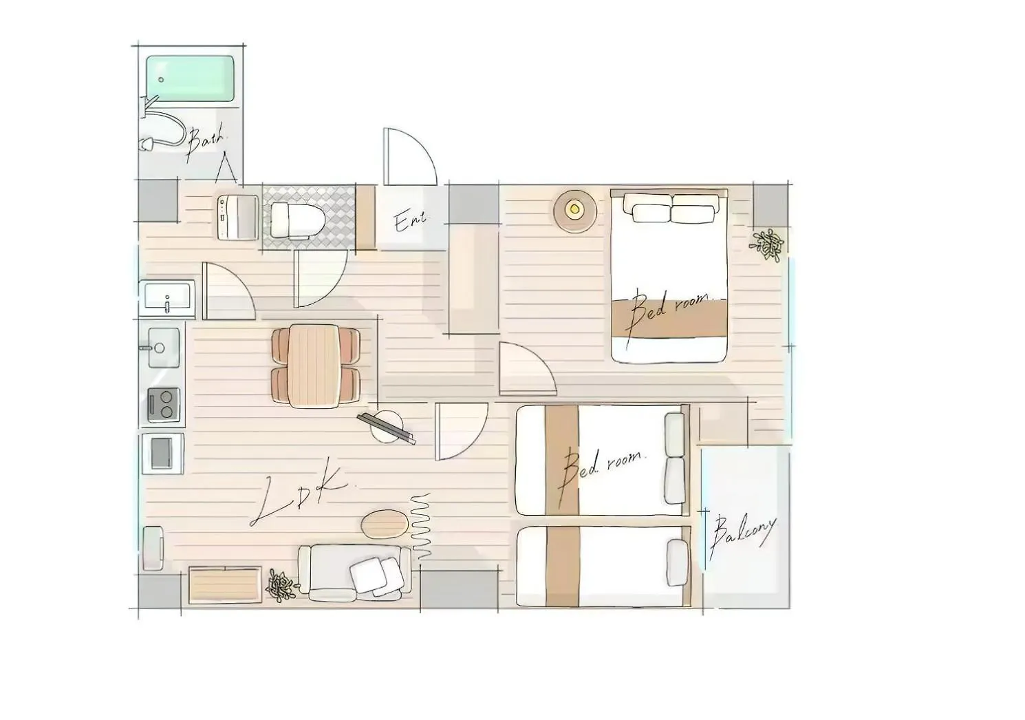 Apartmán Verdant Sapporo Japonsko